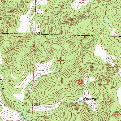 Topographic Map of Edwards Lake, AR
