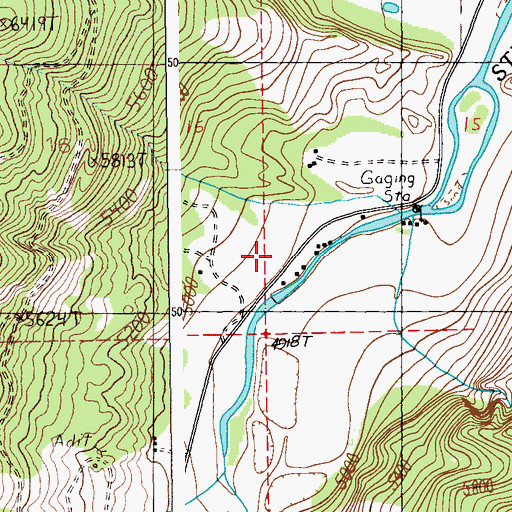 Topographic Map of 05S15E22BBBB01 Well, MT