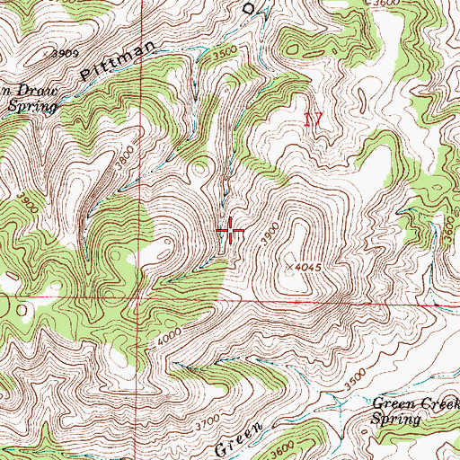 Topographic Map of 08S44E09DBDD01 Well, MT