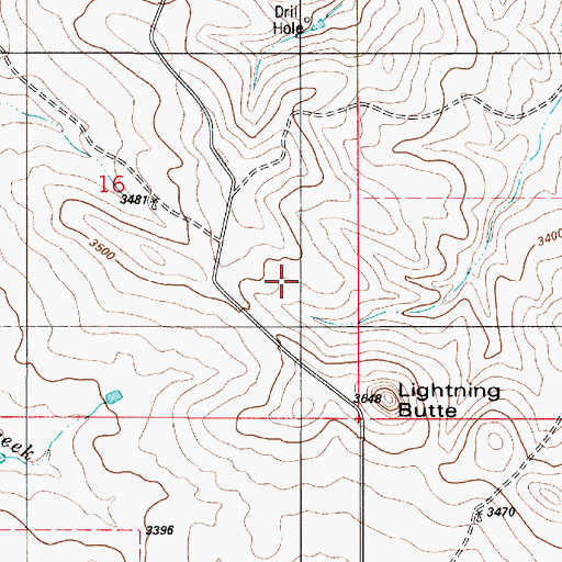 Topographic Map of 05S54E16ACC_01 Well, MT