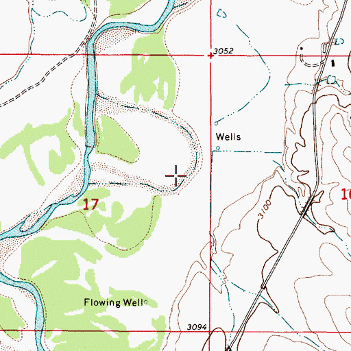 Topographic Map of 05S51E16BBCC01 Well, MT