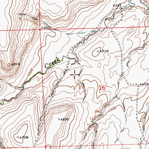 Topographic Map of 05S25E18BDCB01 Well, MT