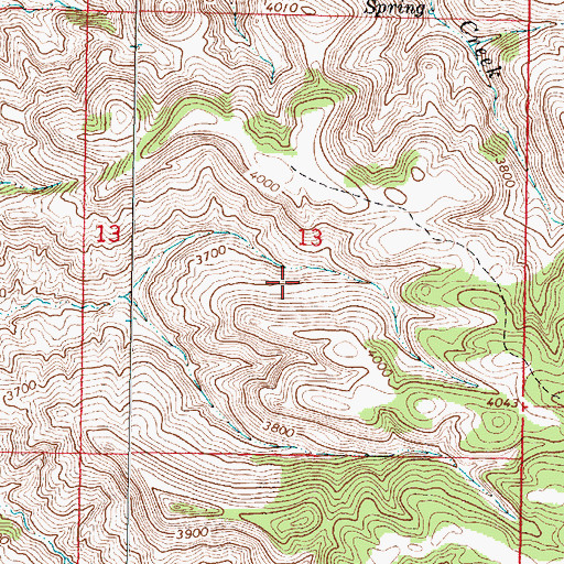 Topographic Map of 05S41E13CADA01 Well, MT