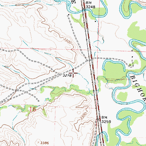 Topographic Map of 05S35E16AA__01 Well, MT