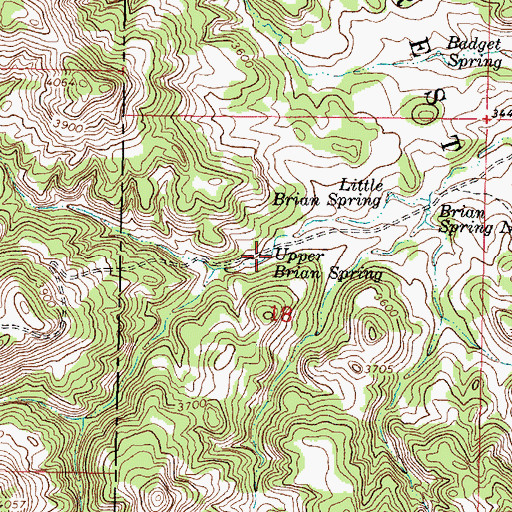 Topographic Map of 05S45E18BDAD01 Spring, MT