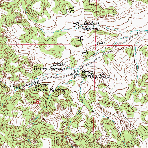 Topographic Map of 05S45E18ADBA01 Well, MT