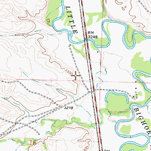 Topographic Map of 05S35E09DD__01 Well, MT