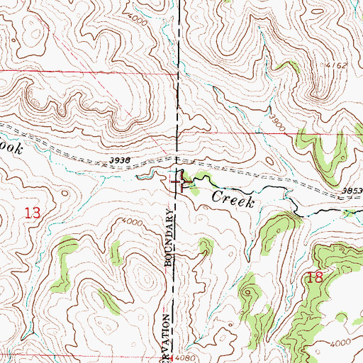 Topographic Map of 05S41E18BBC_01 Well, MT