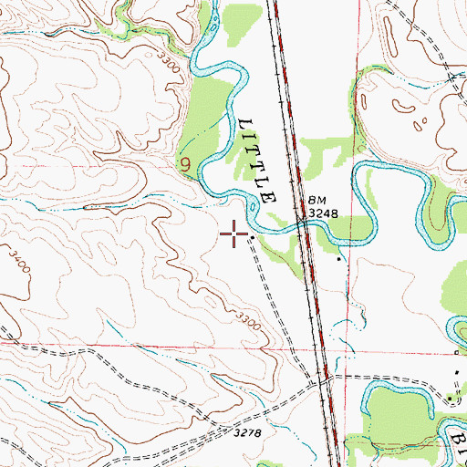 Topographic Map of 05S35E09DBDD01 Well, MT