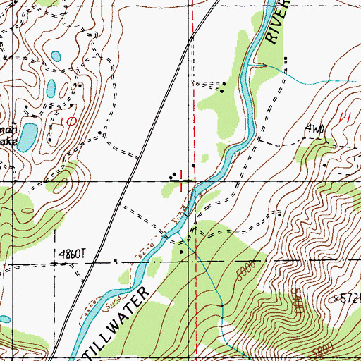 Topographic Map of 05S15E10DADA01 Well, MT