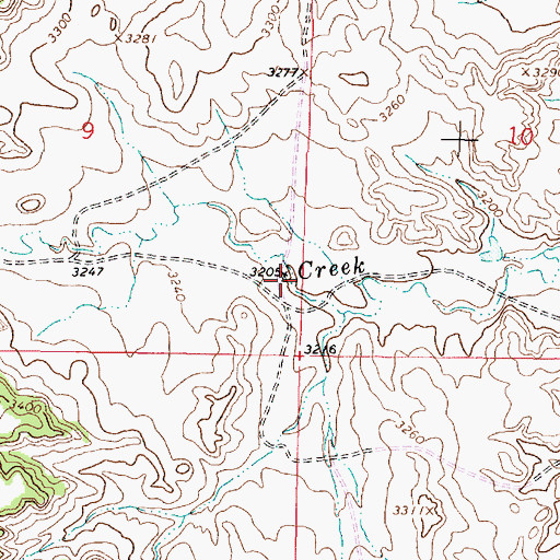 Topographic Map of 05S45E09DDAA01 Well, MT