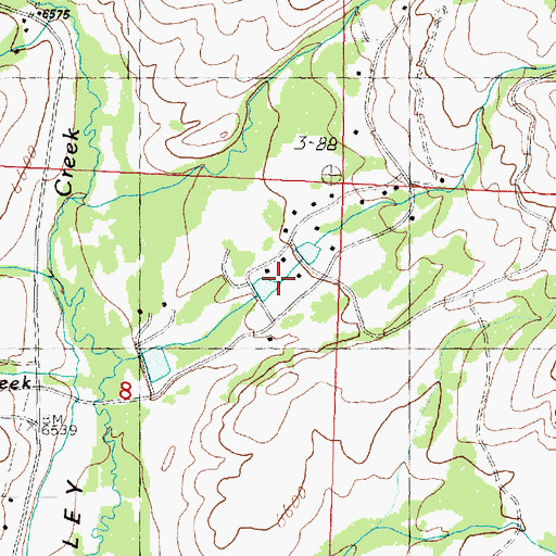Topographic Map of 05S12W08AADC01 Well, MT