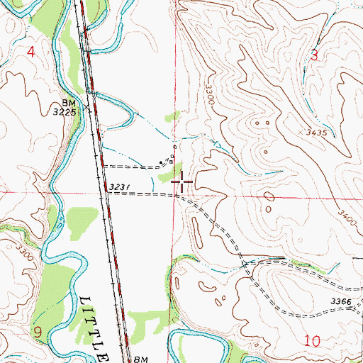 Topographic Map of 05S35E03CC__01 Well, MT