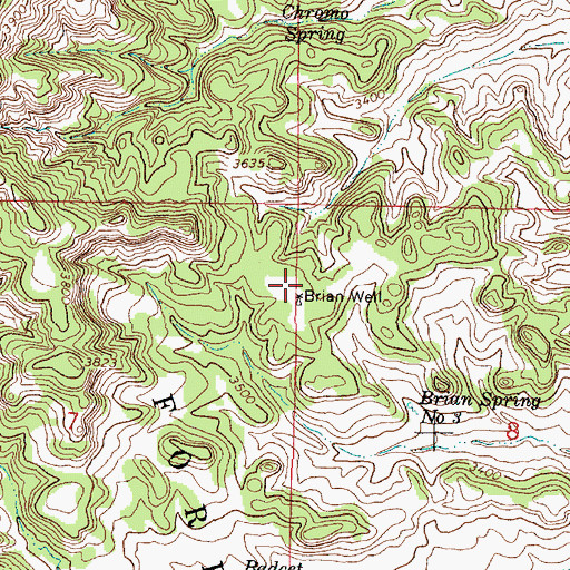 Topographic Map of 05S45E08BBCC01 Well, MT