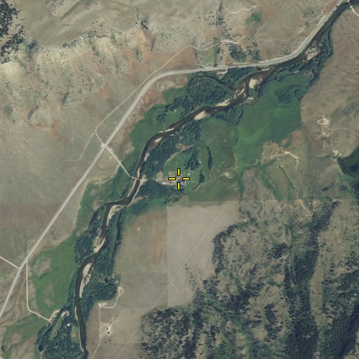 Aerial/Satellite Image of 05S15E02DCCB01 Well, MT