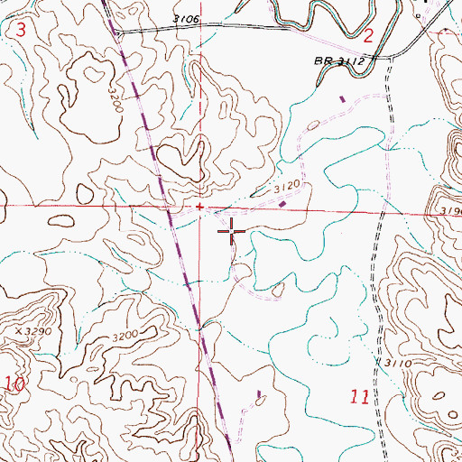 Topographic Map of 05S45E11BBAC01 Well, MT