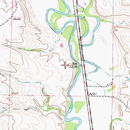 Topographic Map of 05S35E04DB__01 Well, MT