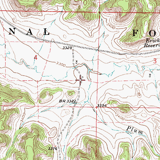 Topographic Map of 05S46E04DDAB01 Well, MT