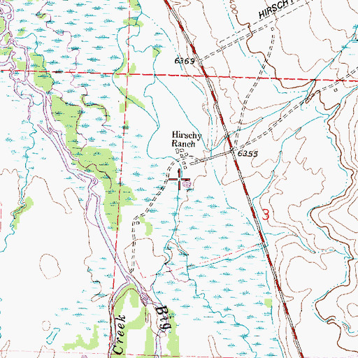 Topographic Map of 05S15W03BDBC01 Well, MT