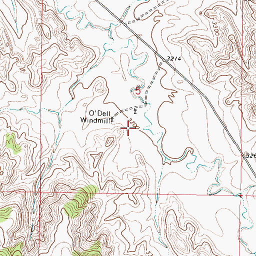 Topographic Map of 05S44E05CAAD01 Well, MT