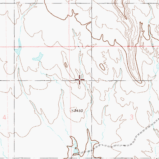 Topographic Map of 19N58E03DBBB01 Well, MT