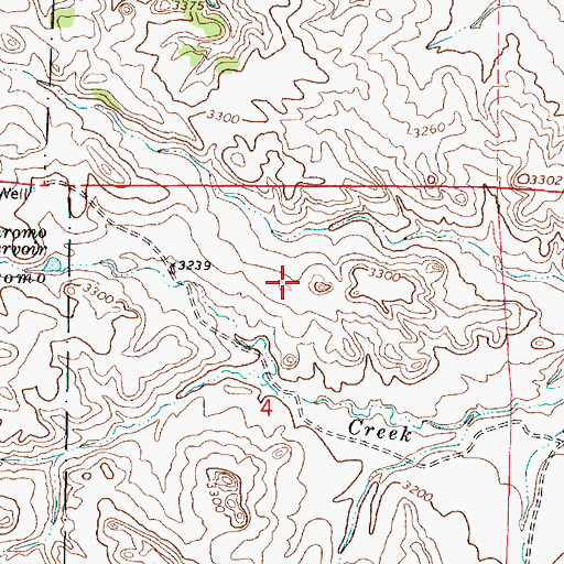 Topographic Map of 05S45E04ABCC01 Well, MT