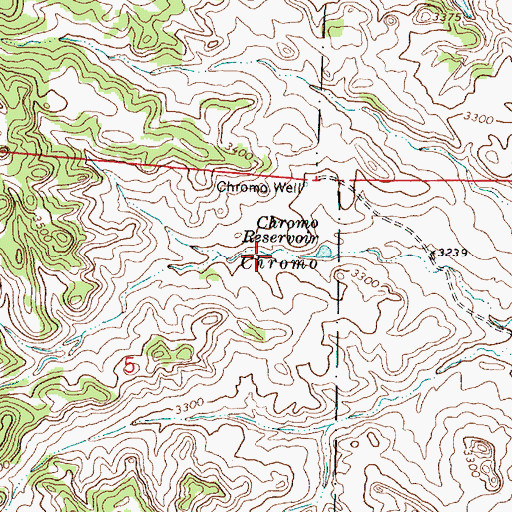 Topographic Map of 05S45E04BBDD01 Well, MT