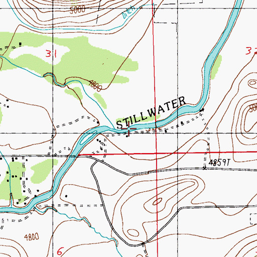 Topographic Map of 04S16E31DDDB01 Well, MT