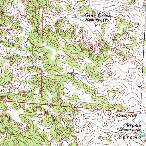 Topographic Map of 04S45E32CADC01 Spring, MT