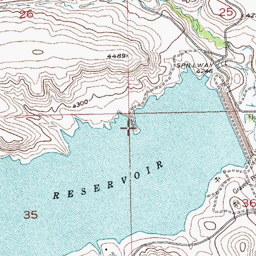 Topographic Map of 04S20E36BBBB01 Well, MT