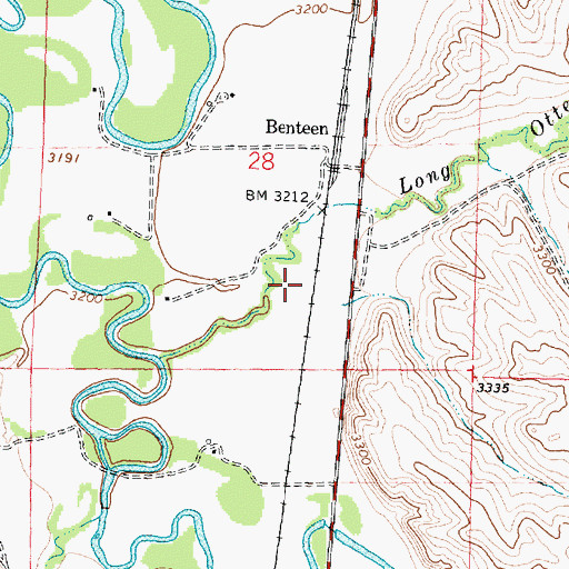 Topographic Map of 04S35E28DB__01 Well, MT