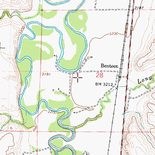 Topographic Map of 04S35E28BD__01 Well, MT