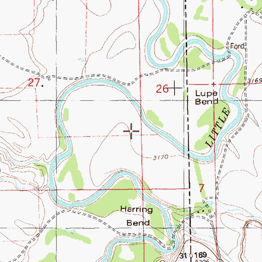 Topographic Map of 04S62E27CBDC01 Well, MT
