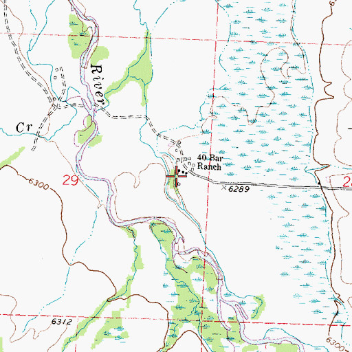 Topographic Map of 04S15W29ADDC01 Well, MT