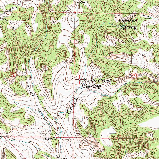 Topographic Map of 04S46E29CBBA01 Spring, MT