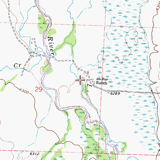 Topographic Map of 04S15W29ADCA01 Well, MT