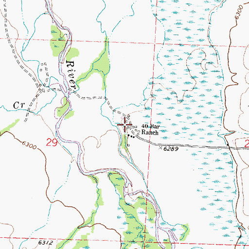 Topographic Map of 04S15W29ADDB01 Well, MT
