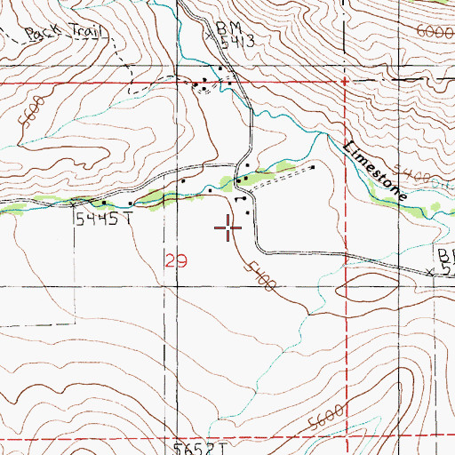 Topographic Map of 04S15E29ACDA01 Well, MT