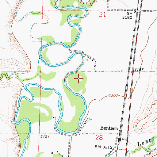 Topographic Map of 04S35E21CD__02 Well, MT
