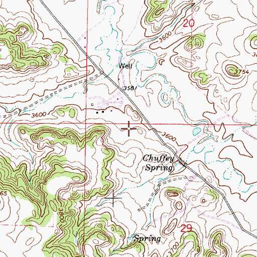 Topographic Map of 04S48E20CC__01 Well, MT