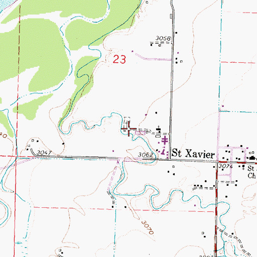 Topographic Map of 04S32E23DCAD01 Well, MT