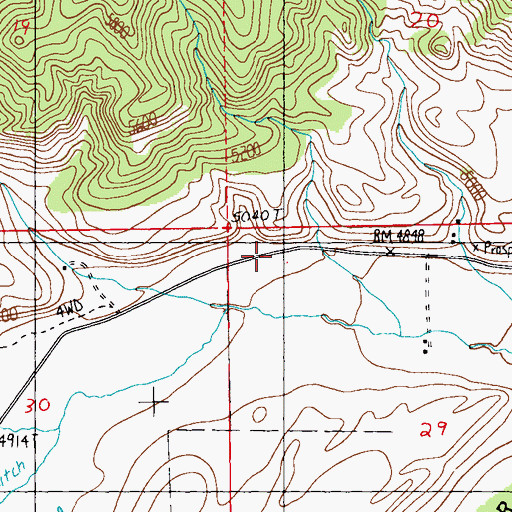 Topographic Map of 04S16E29BBAC01 Well, MT