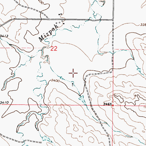 Topographic Map of 04S49E23CADD01 Well, MT