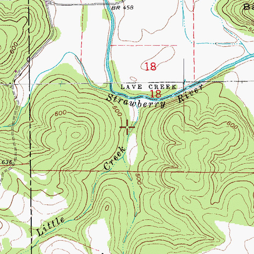 Topographic Map of Catfish Lake, AR