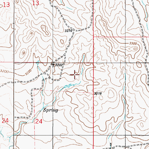 Topographic Map of 04S52E13DDA_01 Well, MT