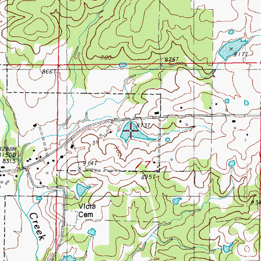 Topographic Map of Sparks Lake, AR