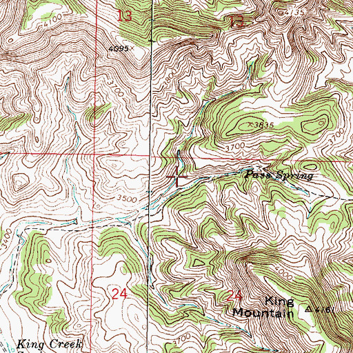 Topographic Map of 04S44E24ABBB01 Spring, MT