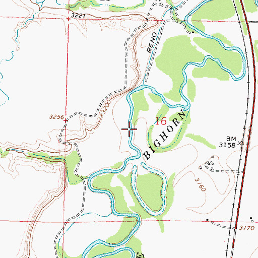 Topographic Map of 04S35E16BD__01 Well, MT