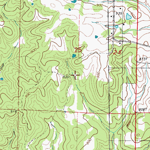 Topographic Map of Fountain Lake Dam, AR