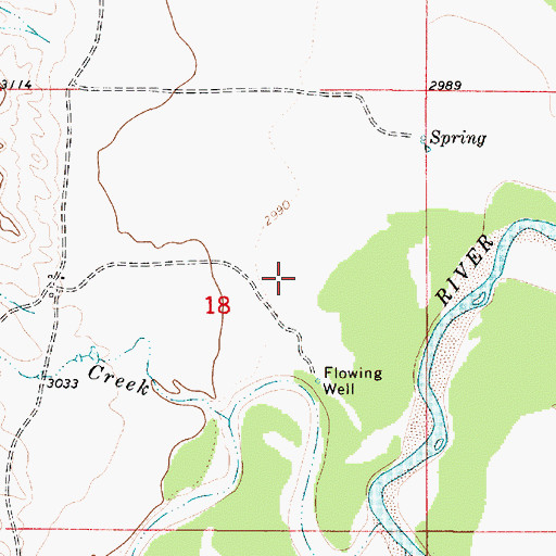 Topographic Map of 04S52E18ACD_01 Well, MT
